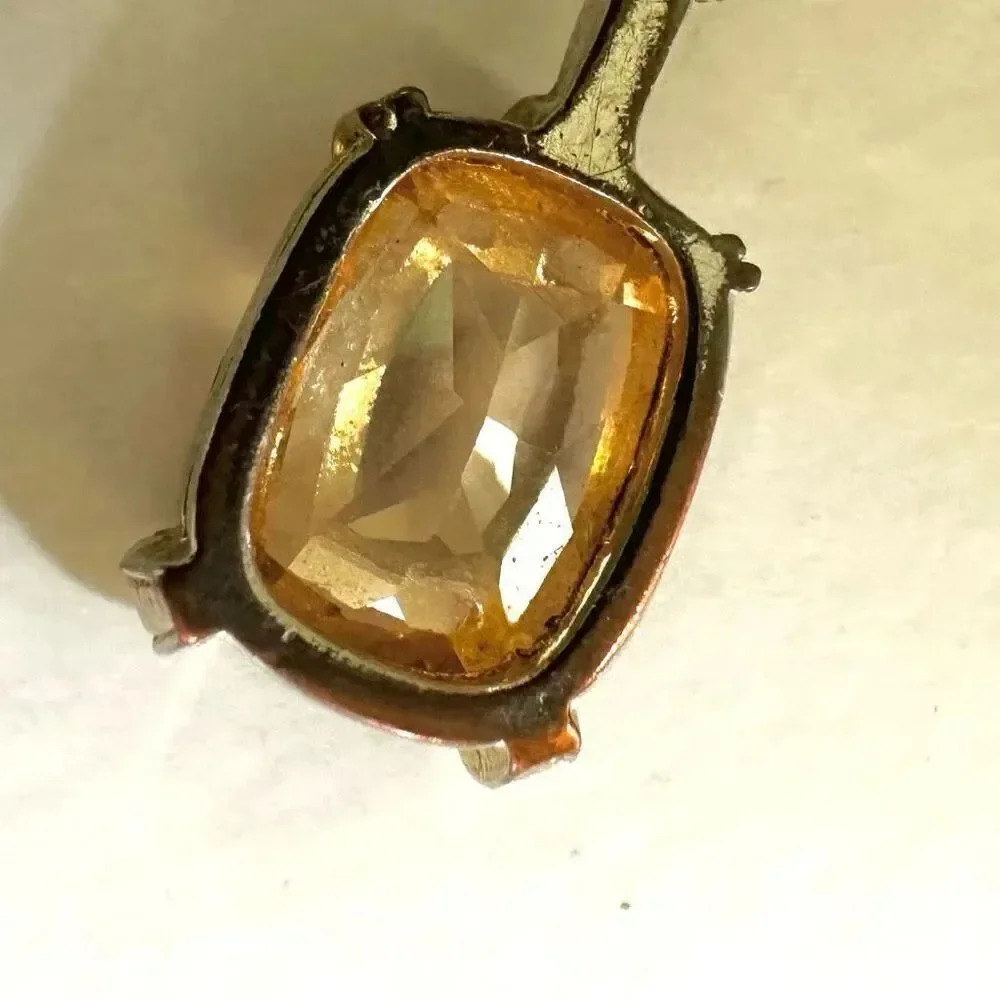 Vintage rhinestone pendant necklace